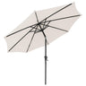 Patio Umbrella Outdoor Table Umbrella of 9-Feet with 8 Ribs and Push Button Tilt and Crank