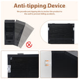 JOIVI Potato Storage Wood Bin, Wooden Bread Storage Bins with Removable Drawer & 2 Doors, 16'' Onion Organizer with Grocery Section, Vegetable Organization Cabinet for Kitchen