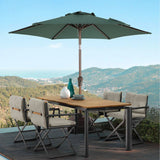 JOIVI 2 PCS Outdoor Patio Ottoman with Thick Cushions,Brown - JOIVI