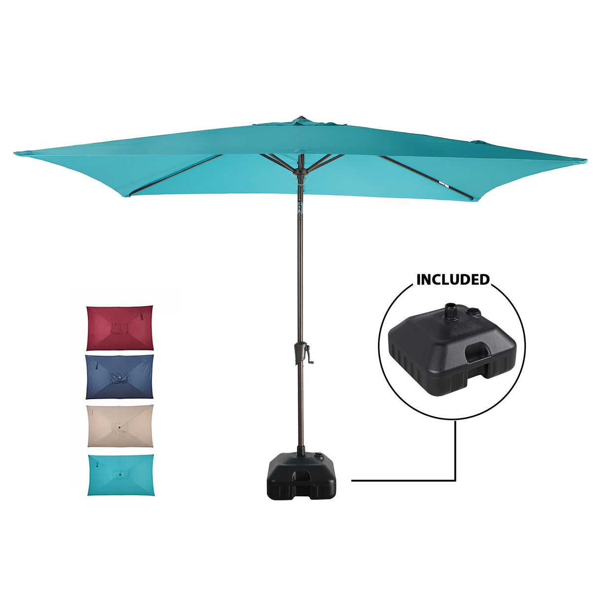 JOIVI 2 PCS Outdoor Patio Ottoman with Thick Cushions,Brown - JOIVI