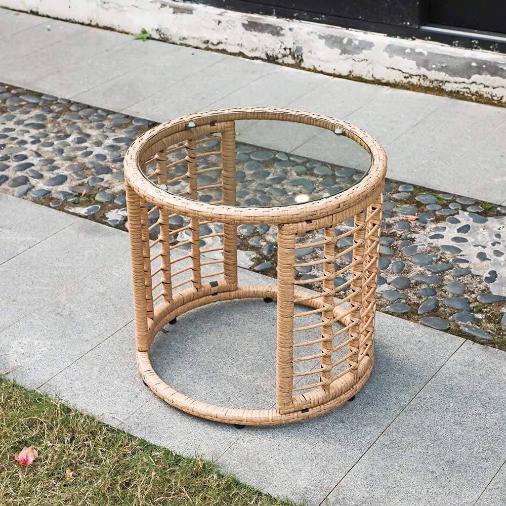 Wicker Round Coffee Table