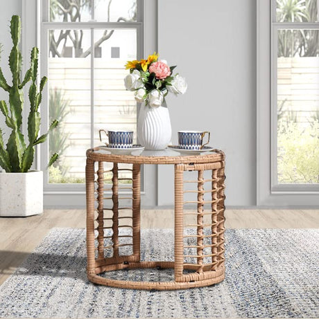 JOIVI Outdoor Wicker Side Table